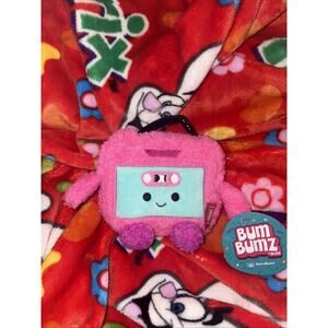 Bum Bumz Cindy The Cassette Tape 4.5 Inch RetroBumz BumBumz Pink Plush NWT